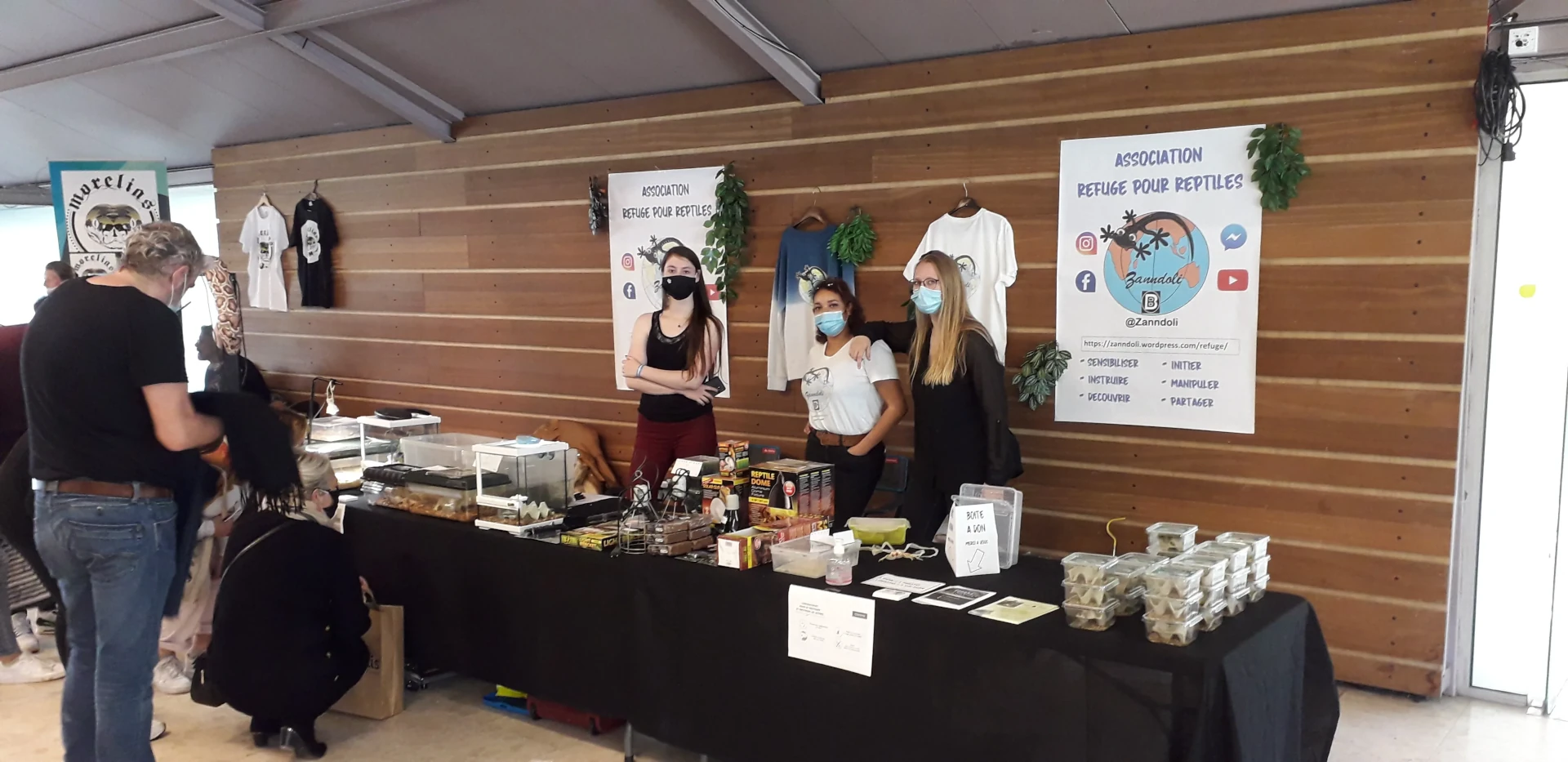 Accueil d'un évènement organisé par l'association.